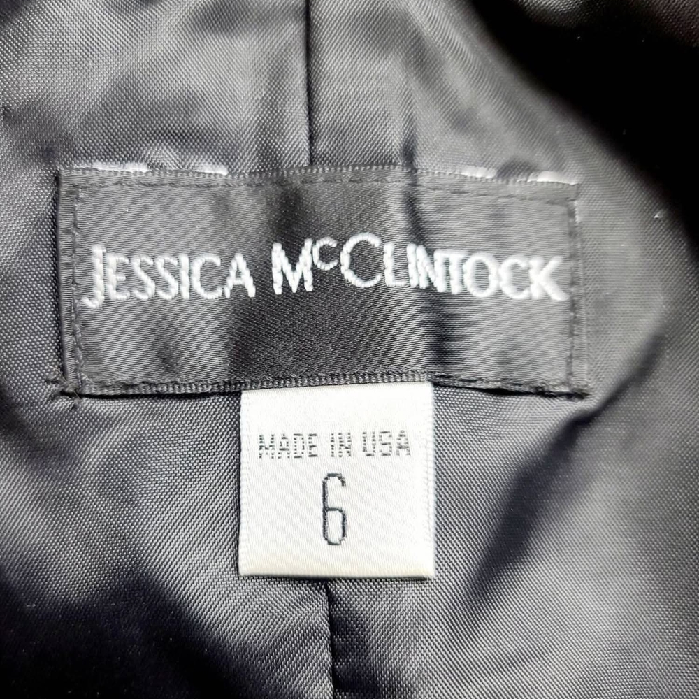 Y2K Gunne Sax Jessica McClintock Black Formal/Prom Dress - Picture 5 of 5
